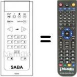 Telecomando equivalente Saba P4204