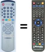 Telecomando equivalente Samsung AA59-00116B