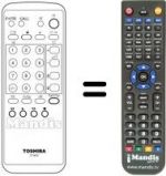 Telecomando equivalente Toshiba 2832TF