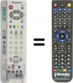 Telecomando equivalente Panasonic EUR511224