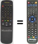 Telecomando equivalente Panasonic TX-25XD1C