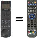 Telecomando equivalente Hitachi 5615141