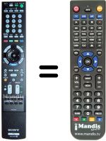 Telecomando equivalente Sony KDL-46X2000AEP