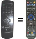 Telecomando equivalente LG 6710V00017E