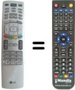 Telecomando equivalente LG 6710V00141K