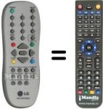 Telecomando equivalente LG MKJ30036802