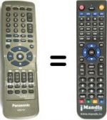 Telecomando equivalente Panasonic N2QAKB000031