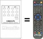 Telecomando equivalente Orion 1810-0381