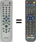 Telecomando equivalente Philips DVD-R890 / 001