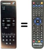 Telecomando equivalente Thorn FV10B