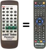 Telecomando equivalente Panasonic N2QAGB000007