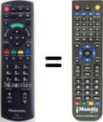 Telecomando equivalente Panasonic N2QAYB000603