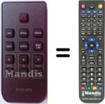 Telecomando equivalente Philips CSS2123B / F7