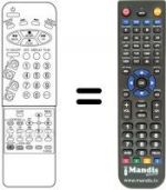 Telecomando equivalente Daewoo DVT5582 TXT