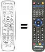 Telecomando equivalente Aiwa HV-FX8200