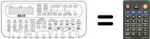 Telecomando equivalente RC-V966A