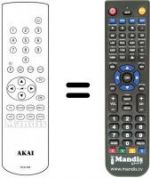 Telecomando equivalente Akai TV2882T