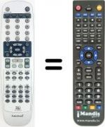 Telecomando equivalente Amstrad DR332