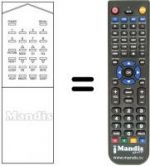 Telecomando equivalente RM105