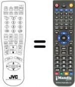 Telecomando equivalente JVC XV521BK