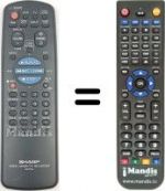 Telecomando equivalente Sharp VC-M21GM
