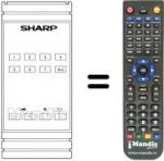 Telecomando equivalente Sharp RRMC-G0121C-ESA