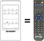 Telecomando equivalente Sharp RRMCG0123CESA