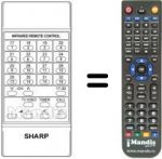 Telecomando equivalente Sharp RRMCG0292CESA