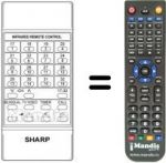 Telecomando equivalente Sharp RRMCG0293CESA