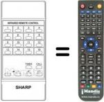 Telecomando equivalente Sharp RRMCG0303CESA