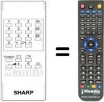 Telecomando equivalente Sharp RRMCG0466CESB