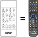 Telecomando equivalente Sharp RRMCG0483PESB