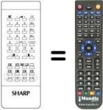Telecomando equivalente Sharp RRMCG0517CESA