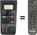 Telecomando equivalente Sharp VC-TS313RM