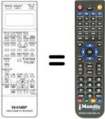 Telecomando equivalente Sharp RRMCG0570GESA