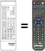 Telecomando equivalente Sharp RRMCG0605CESA