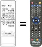 Telecomando equivalente Sharp RRMCG0610GESA