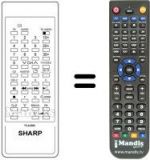 Telecomando equivalente Sharp RRMCG0668PESA