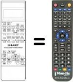 Telecomando equivalente Sharp RRMCG0672UMSA