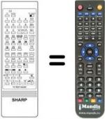 Telecomando equivalente Sharp RRMCG0688PESA