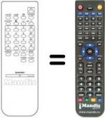 Telecomando equivalente Sharp RRMCG0859PESA