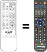 Telecomando equivalente Sharp RRMCG0959PESA