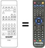 Telecomando equivalente Sharp RRMCG1021BMSA