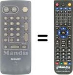 Telecomando equivalente RRMCG1031BMSA