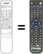 Telecomando equivalente Sharp RRMCG1046BMSA