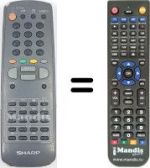 Telecomando equivalente RRMCG1061SA