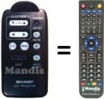 Telecomando equivalente Sharp RRMCG1263CESA