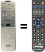 Telecomando equivalente Sharp RRMCG1292CESA
