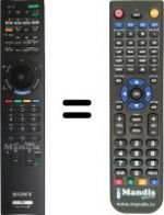 Telecomando equivalente Sony KDL-55NX815