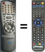 Telecomando equivalente Samsung SV-DVD1E